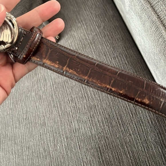 BRIGHTON vintage 1996 elephant leather belt